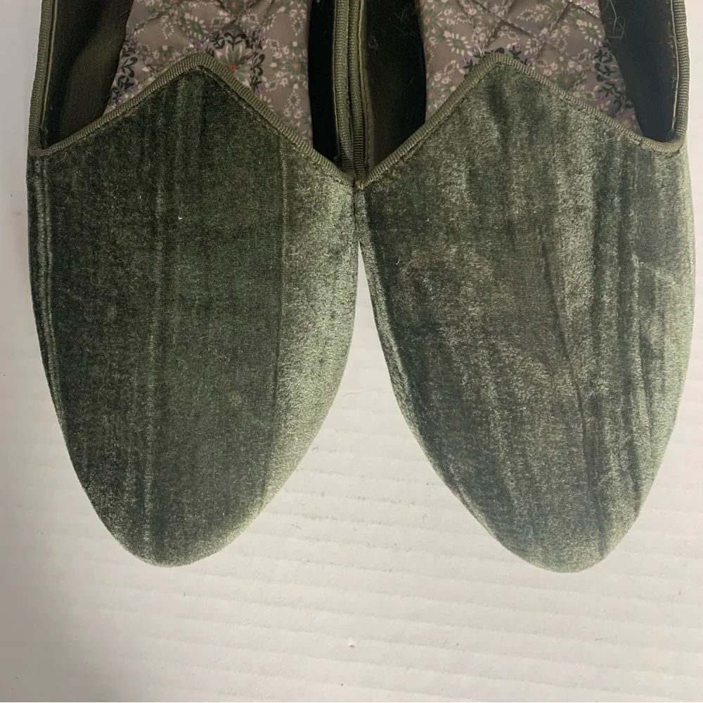 Birdies Starling Pine Women’s Velvet Loafer Flats in Heron Green Size 7 - Picture 7 of 7